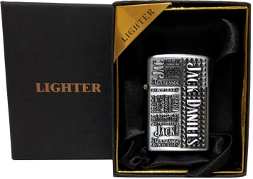 Зажигалка газовая "Jack Daniels" подарочная 🎁 (острое пламя 🚀) LIGHTER D469 Silver D469 Silver фото