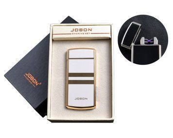 USB зажигалка с двумя перекрестными молниями и счетчиком использования (Электроимпульсная) №4780-3 №4780-3 фото
