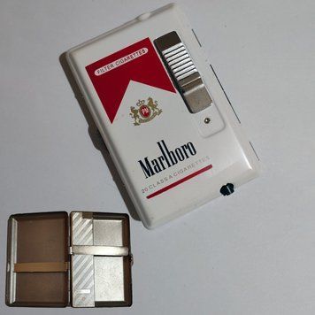Багатофункціональна запальничка у вигляді пачки Marlboro + портсигар D635 D635 фото