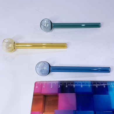 Компактна скляна трубка Oil Pipe Mini (10 см) DK-7 DK-7 фото