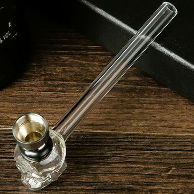 Стеклянная трубка-выпариватель D&K Oil-pipe 💀 (14см) DK-8587 Череп 💀 DK-8587 Череп 💀 фото