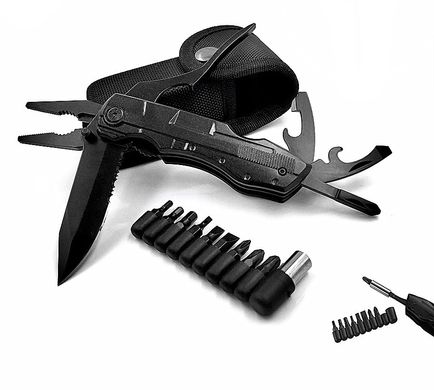 Многофункциональный нож (мультитул) с комплектом бит Traveler 11см (72шт/ящ) MS-009-G MS-009-G фото