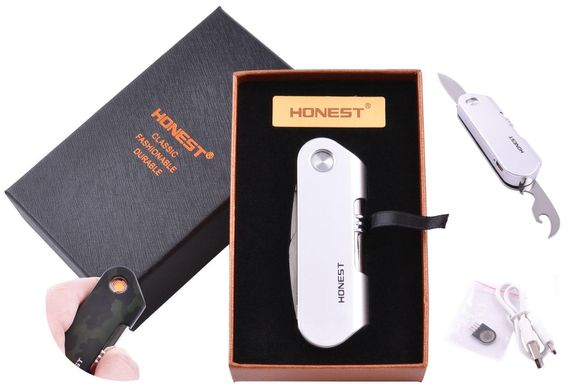 USB зажигалка в подарочной упаковке Honest (Спираль накаливания, Нож, Открывалка) HL-1-3 HL-1-3 фото