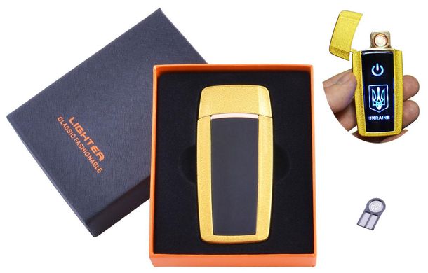 USB зажигалка в подарочной упаковке Украина (Спираль накаливания) HL-56 Gold HL-56-Gold фото