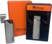 Креативна запальничка вітрозахисна в подарунковій коробці 🎁BROAD (Турбо полум'я🚀) HL-401 Silver HL-401-Silver фото 1