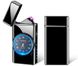 Дугова електроімпульсна запальничка з годинником та ліхтариком⚡️🔦⏱ LIGHTER HL-466 Black HL-466-Black фото 3