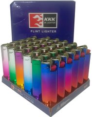 Запальничка кремнієва у металевому корпусі "KKK Lighter" (Звичайне полум'я 🔥) 111 111 фото