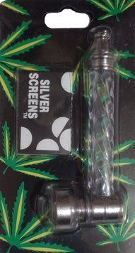 Курильна трубка з 5 сітками &laquo;Cannabis☘️&raquo; D348 D348 фото