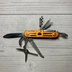 Складной туристический нож 10 Инструментов, 7,5см (240шт/ящ) №03104-11 (Оранжевый) №03104-11 (помаранчевий) фото