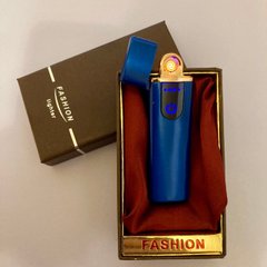 USB ⚡️ Зажигалка FASHION в подарочной упаковке (Спираль накаливания) USB-99 blue USB-99 blue фото