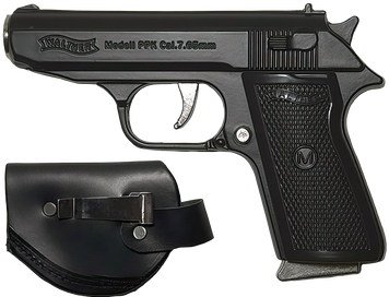 Газова запальничка Пістолет Walther PPK (Турбо полум'я🚀) D470 D470 фото