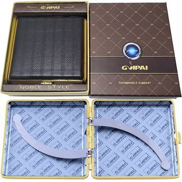 Портсигар в подарунковій упаковці GVIPAI (Шкіра, 20 шт) XT-4979-4 XT-4979-4- фото