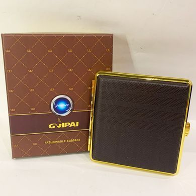 Портсигар в подарунковій упаковці GVIPAI (Шкіра, 20 шт) XT-4979-4 XT-4979-4- фото