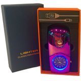 Электронная USB-зажигалка с встроенными кварцевыми часами 🕑⚡⚡ HL-685 Colour HL-685 Colour фото
