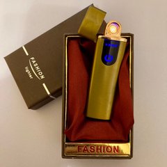 USB ⚡️ Зажигалка FASHION в подарочной упаковке (Спираль накаливания) USB-99 Gold USB-99 Gold фото