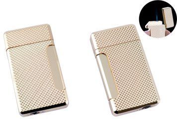 Запальничка кишенькова Polion (Гостре полум'я) №4921 Gold 4921-Gold фото