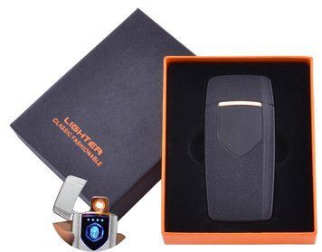 USB зажигалка в подарочной упаковке Lighter (Спираль накаливания) HL-57 Black HL-57-Black фото