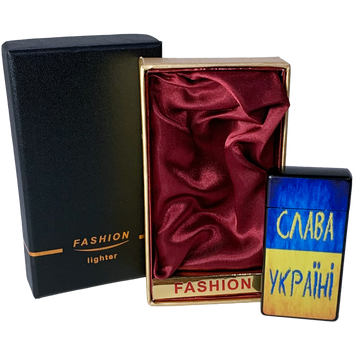 Подарочная патриотическая газовая зажигалка Fashion Lighter &laquo;Слава Україні&raquo; HL-315-1 HL-315-1 &laquo;Слава Україні&raquo; фото