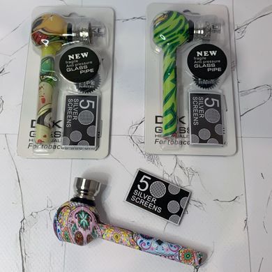 Стеклянная трубка для курения D&K DENGKE 9.5 см DK8582E DK8582E фото