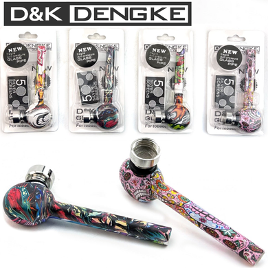 Стеклянная трубка для курения D&K DENGKE 9.5 см DK8582E DK8582E фото