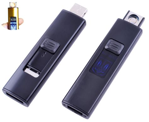 USB запальничка Україна №HL-144 Black 1198817747 фото