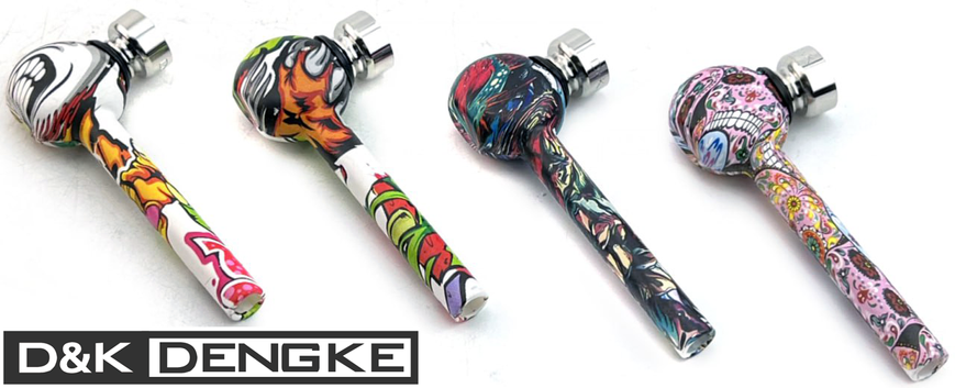 Стеклянная трубка для курения D&K DENGKE 9.5 см DK8582E DK8582E фото