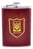 Фляга обтянута кожей (256мл) Украина 🇺🇦 UKR-5 UKR-5 фото