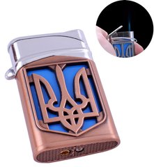 Зажигалка карманная Герб Украины (турбо пламя) №4112-3 4112-3 фото