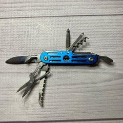 Складной туристический нож 10 Инструментов, 7,5см (240шт/ящ) №03104-11 (Синий) №03104-11 (Синій) фото