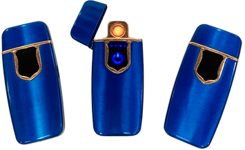 Сенсорна USB Запальничка ⚡️ (спіраль розжарювання) HL-481 Blue satin HL-481 Blue satin фото