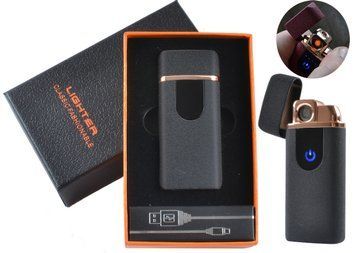 USB - Газовая Зажигалка (Турбо пламя + спираль накаливания) индикатор заряда HL-248 Black sand HL-248-Black-sand фото