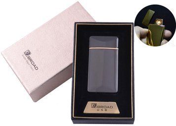 USB зажигалка в подарочной упаковке "Broad" (Двухсторонняя спираль накаливания) №4851 Black 1047207884 фото