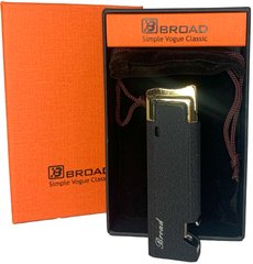 Газовая ветрозащитная зажигалка с открывалкой в подарочной коробке 🎁 BROAD HL-544-Black matte HL-544-Black matte фото