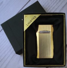 Запальничка в подарунковій коробці Gold Lighter (турбо вогонь 🚀) D213 D213 фото