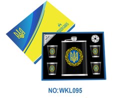 Подарунковий набір фляга з чарками та лійкою Україна WKL095 WKL095 фото