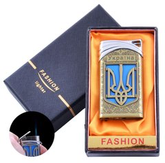 Зажигалка в подарочной коробке Украина (Острое пламя) UA-20 Gold UA-20-Gold фото