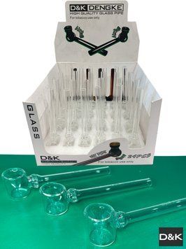 Стеклянная курительная трубка D&K (12см) DK-8340 DK-8340 фото