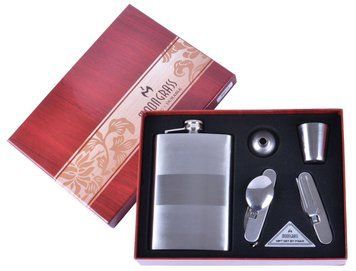 Подарочный набор 4в1 Moongrass Фляга/ Рюмки/ Нож/ Лейка BB-014 BB-014 фото