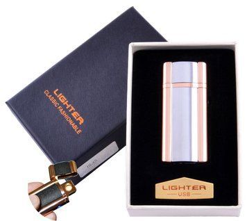 USB зажигалка в подарочной упаковке Lighter (Спираль накаливания) №HL-45-3 955742955 фото