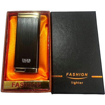 Запальничка в подарунковій коробці TIGER 'FASHION' D179-Black D179-Black фото