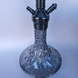 Стильный графитовый кальян Hookah с дымчатой рельефной колбой &mdash; 67 см H3215 H3215 Black фото 3
