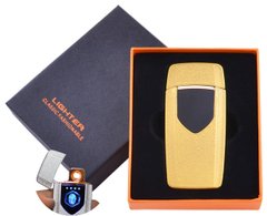 USB запальничка в подарунковій упаковці Lighter (Спіраль розжарювання) HL-57 Gold HL-57-Gold фото