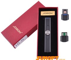 USB запальничка в подарунковій упаковці Jobon (Спіраль розжарювання) №HL-8 Black 955742892 фото