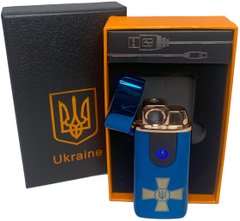 Електрична та газова запальничка Україна (з USB-зарядкою⚡️) HL-433 Blue-ice HL-433-Blue-ice фото