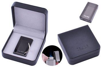 Запальничка подарункова Teling (Турбо полум'я) №3713 Black №3713 Black фото