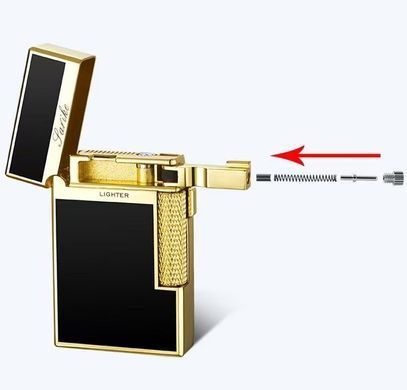 Подарункова газова запальничка HL-846 Gold HL-846 Gold фото Подарункова газова запальничка HL-846 Gold HL-846 Gold фото