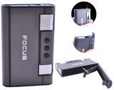 Портсигар + запальничка на 8 сигарет FOCUS (Турбо полум'я) XT-4936 Black XT-4936-Black фото