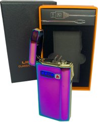 Дуговая электроимпульсная USB - Газовая зажигалка 2в1 ⚡️🚀 (индикатор заряда🔋) HL-428 Colorful HL-428-Colorful фото