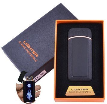 Зажигалка в подарочной коробке Тигр (Двойная молния) HL-58 Black HL-58 Black фото