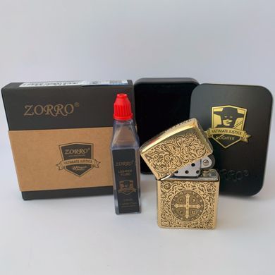 Бензинова запальничка ZORRO "VRSNSMV SMQLIVB" 🔥 HL-303 HL-303 фото